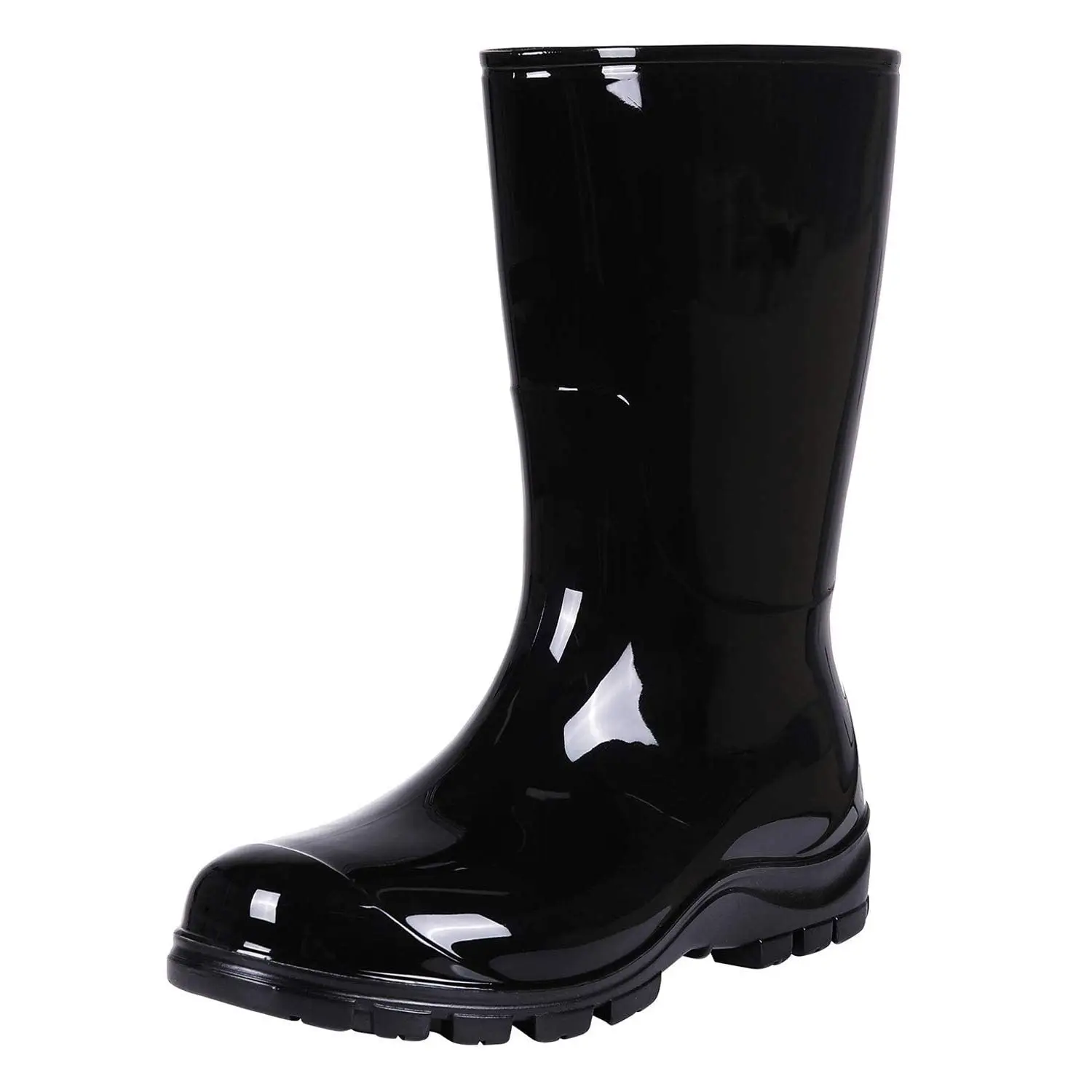 

Crestar Women's Mid Calf Rain Boots Fashion Printed Rubber Boots New Short Garden Rain Shoes Anti-Slip Unisex Outdoor Work Boots