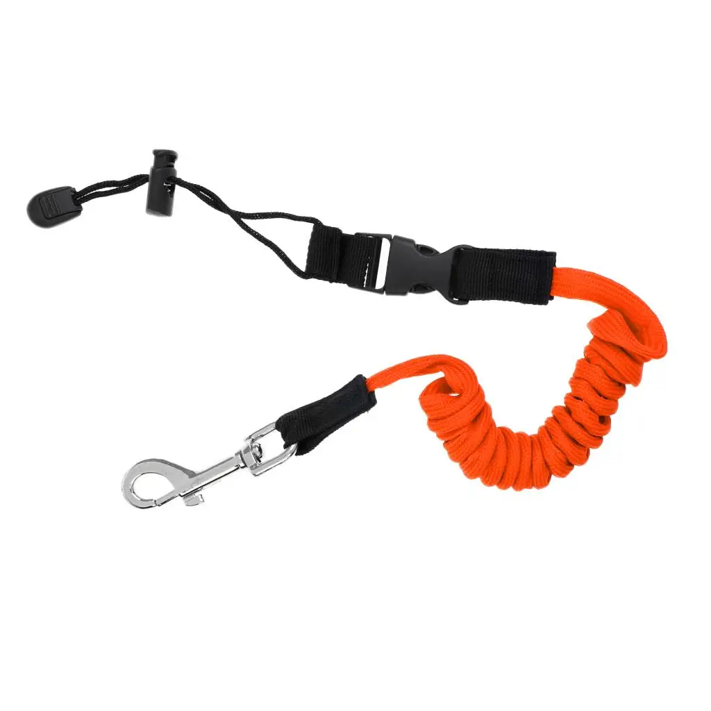

Adjustable TPU Kayak Paddle Leash Coiled Cord Safety Fishing Rod Lanyard for Outdoor Water Sports