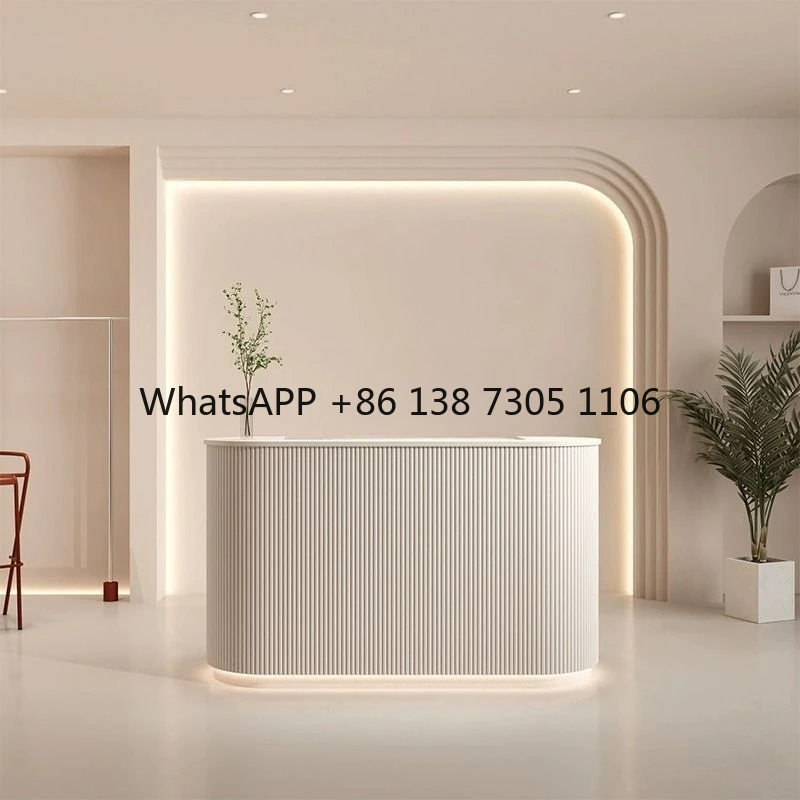 

Modern minimalist dental curved paint bar table company dental hospital reception hospital checkout page
