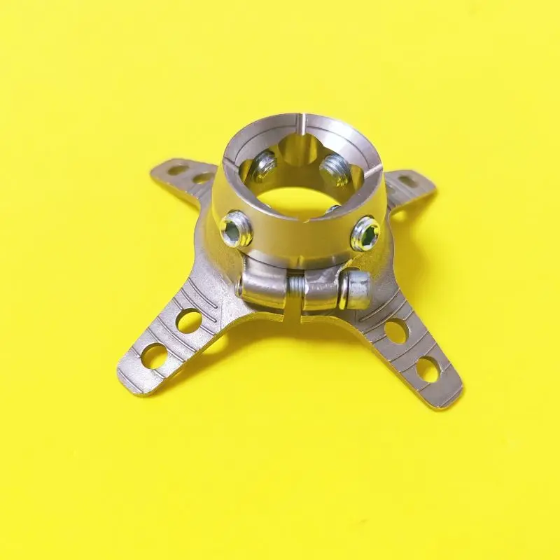 Stainless Steel 4-Jaw Socket Adapter for Prosthetic Leg Artificial Limb Alignment Parts Transtibial Transfemoral Components