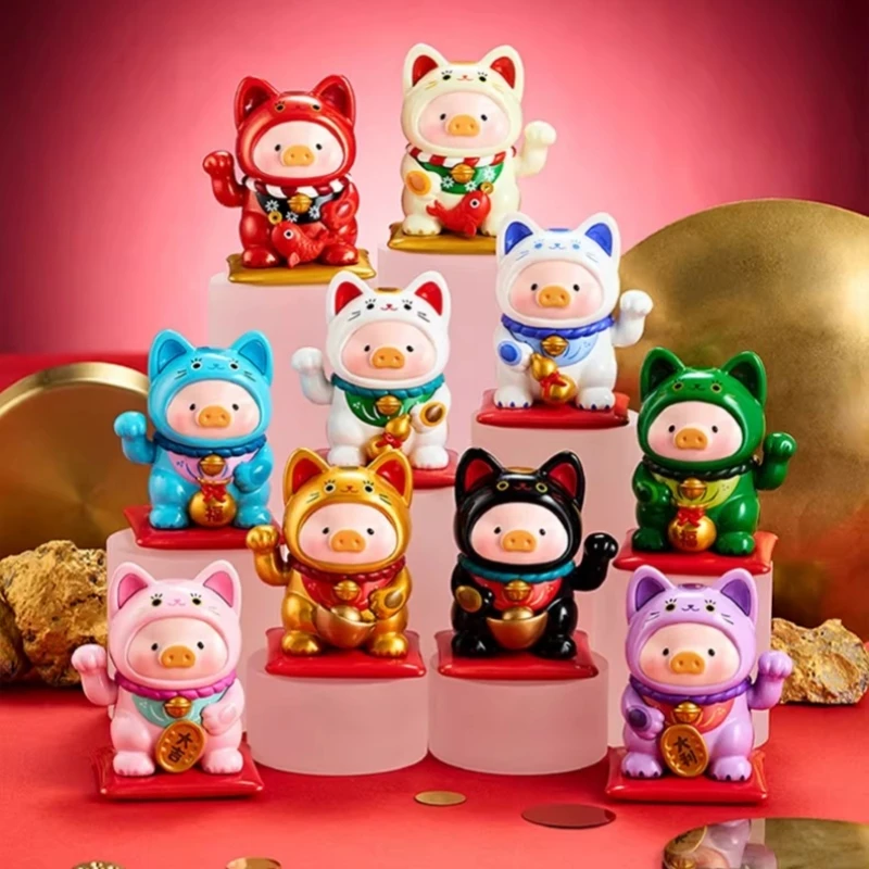 

52TOYS LULU Pig Model Cos Lucky Cat Figure Blind Box Cartoon Animal Collection Doll Desktop Ornament Toy Childrens Birthday Gift