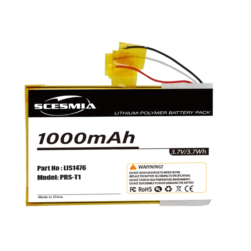 1000mAh  E-reader Battery 1-853-104-11 LIS1476 LIS1476MHPPC(SY6) For Sony PRS-T1  PRS-T2  PRS-T3  PRS-T3S  PRS-T3E