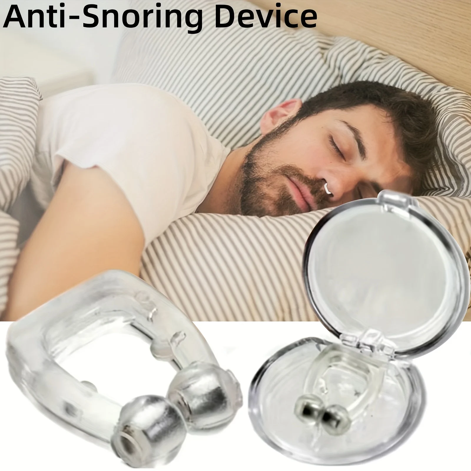 

1pc Anti-Snoring Nose Clip, Improve Sleep Quality & Easily Breathe At Night With A Compact Device & Case