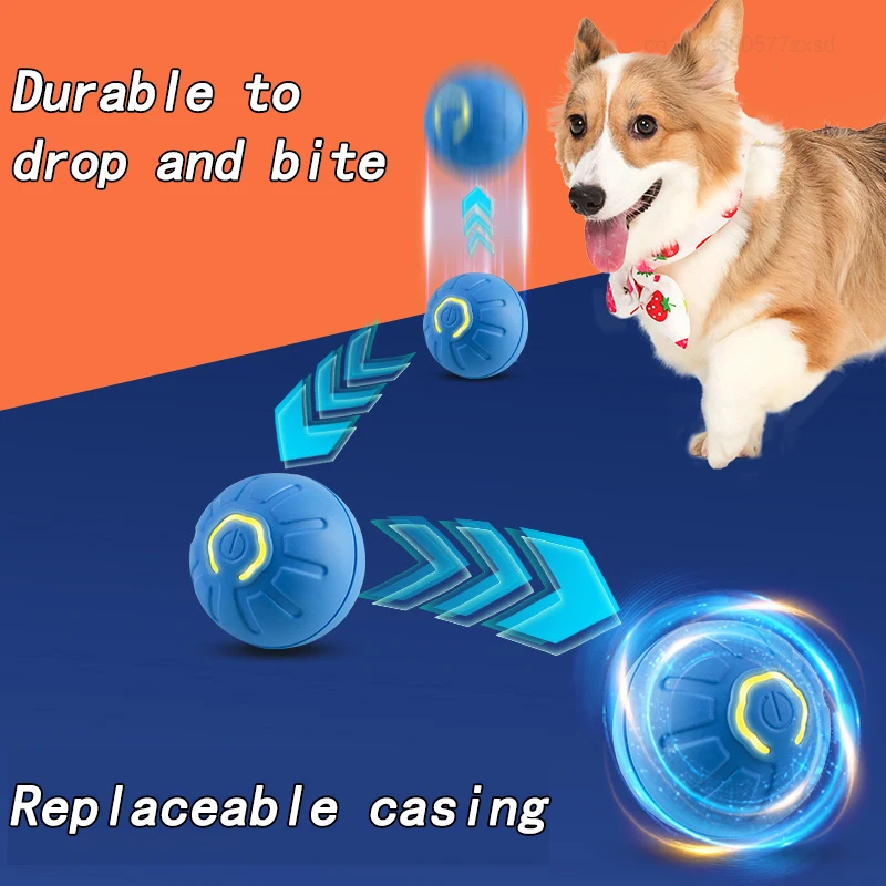  Cat Interactive Electric Bouncing Ball Smart Cat Toys USB Rechargeable Automatic Rolling Daily Training Pet Products Toys