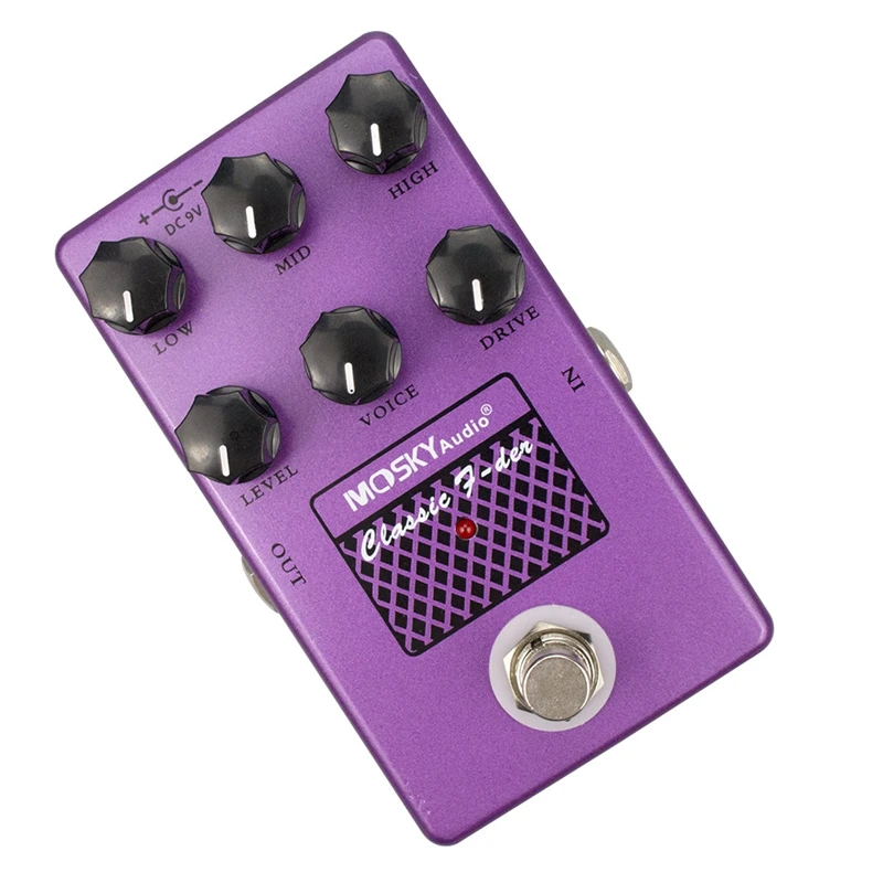 Moskyaudio Classic F-Der Guitar Multi Effect Pedal Speaker Simulation Drive Voice Level Effect Guitar Multi-Effect Processor