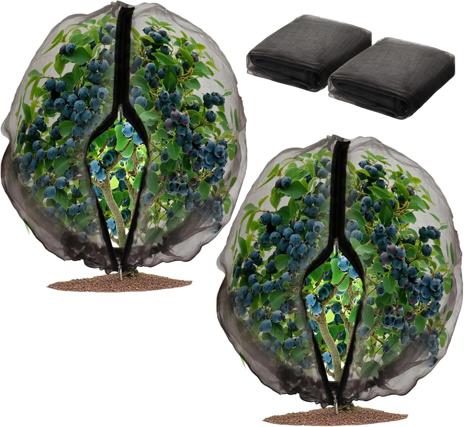 

Сетки-мешки для деревьев с молнией и шнурком, ультратонкая сетка для сада, защита растений, сетка от птиц