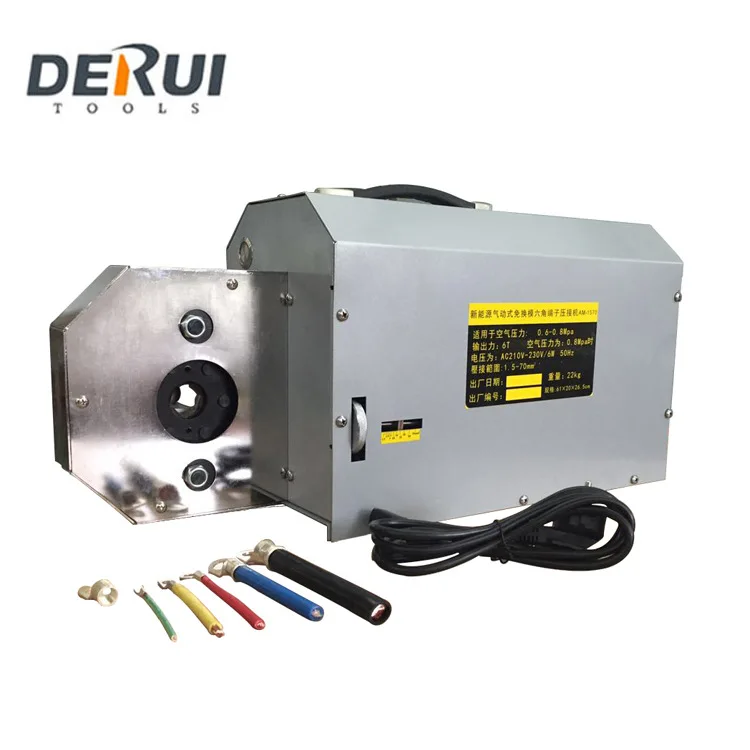 

Tool AM-1570 Electric Terminal Crimping Machine Pneumatic Changeless Hexagonal Terminal Crimping Machine