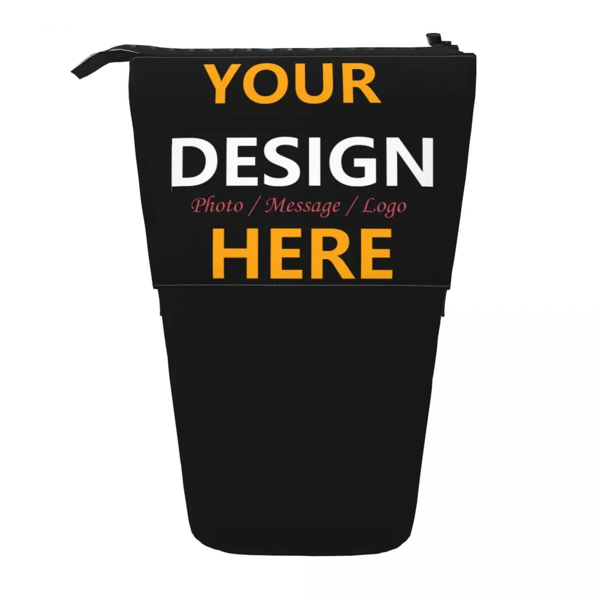 مخصص مخصص التصميم الخاص بك هنا مقلمة تلسكوبية تخزين كبير شخصية شعار مخصص مطبوعة القلم حقيبة صندوق الإمدادات