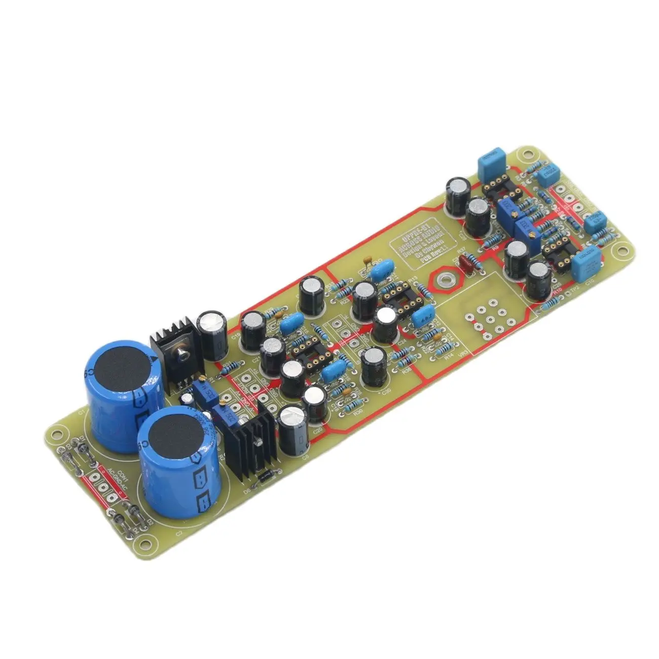 B1 Op Amp Preamplifier Board PCB Buffer + Inverting 5x Amplification + Inverting 1x Circuit