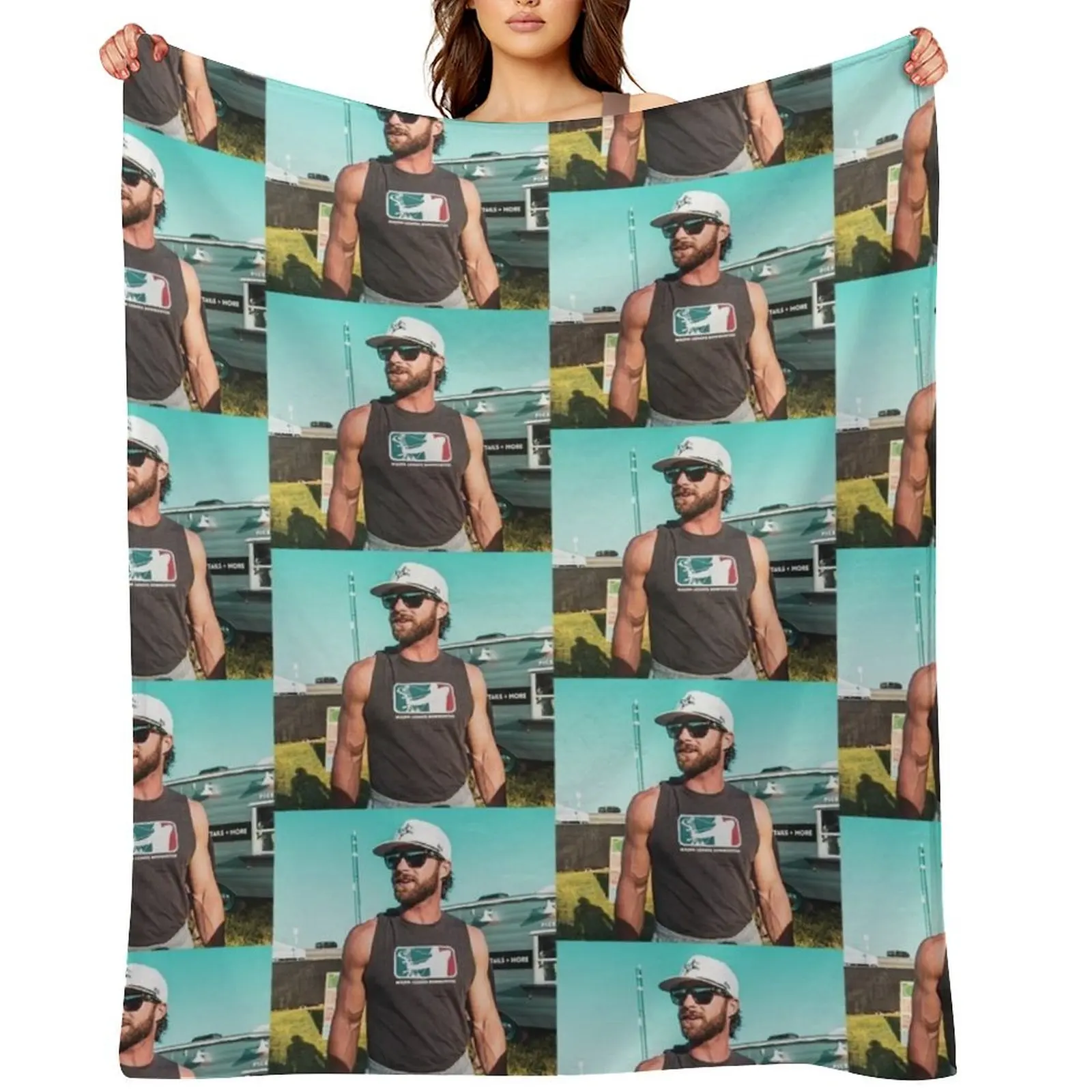 

Riley Green music Throw Blanket blankets ands Shaggy Bed covers Blankets
