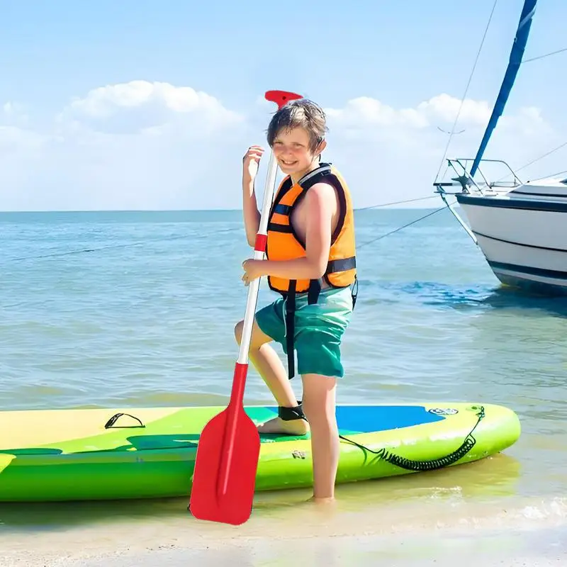 

Весло для каноэ, телескопическое весло для детей, противоскользящая ручка из алюминиевого сплава, оборудование, защитные аксессуары для гребли на воде