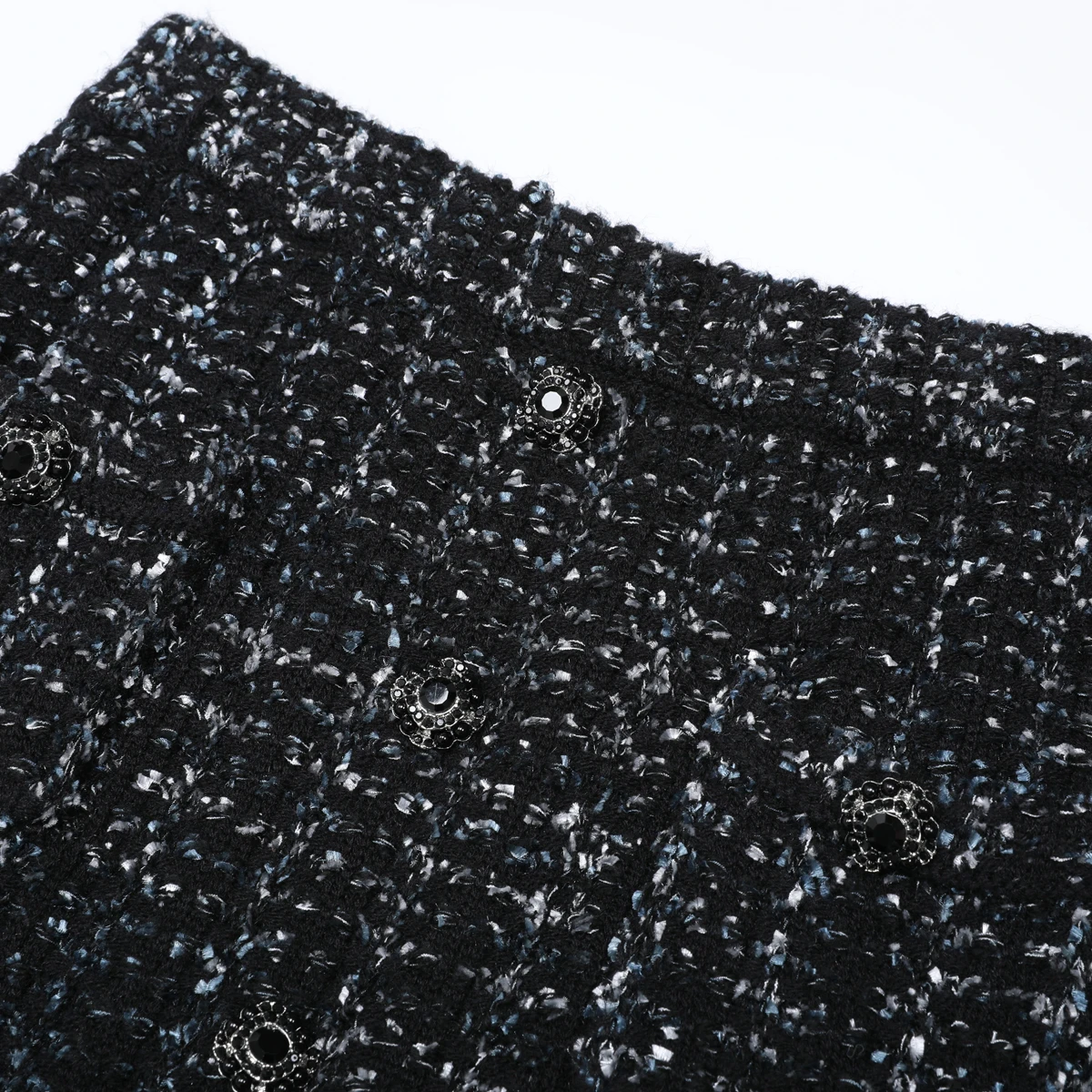 25311 alta qualidade primavera e outono novo estilo feminino moda deslocamento moda prego grânulo de malha hip abraçando saia dividida