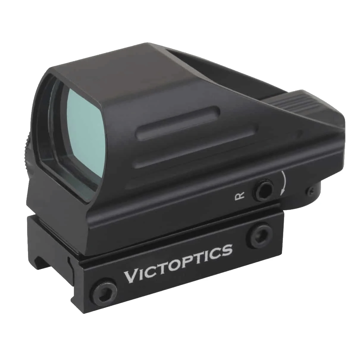 منظار VictOptics 1x22x33 بنقطة حمراء، أربعة أنواع من الشبكات، مصمم للعيارات والذخيرة الحقيقية، نمط تكتيكي