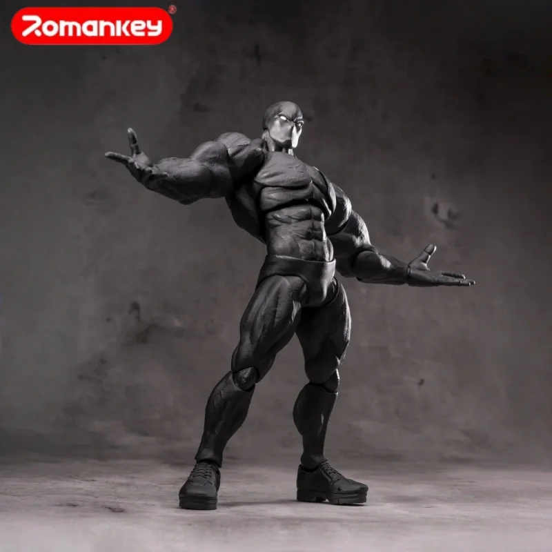 ฟิกเกอร์แอคชั่นชายร่างใหญ่สีดำ Romankey - รุ่นลิมิเต็ดอิดิชั่น ของแท้ ผลิตจาก PVC พร้อมอุปกรณ์เสริมกล้ามเนื้อแบบถอดเปลี่ยนได้ สำหรับงานนิทรรศการ WF