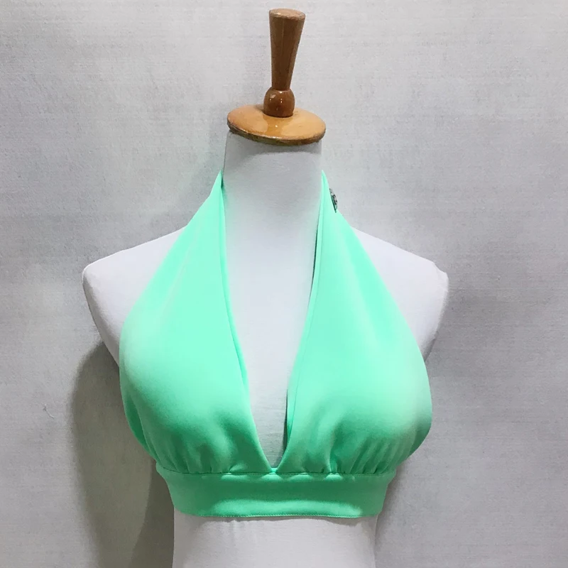 Nowy 12-kolorowy seksowny strój do tańca na rurze Halter Dancing Tops Women Gogo Dancer Costumes Bar Nightub Dj Ds Stage Performance Wear