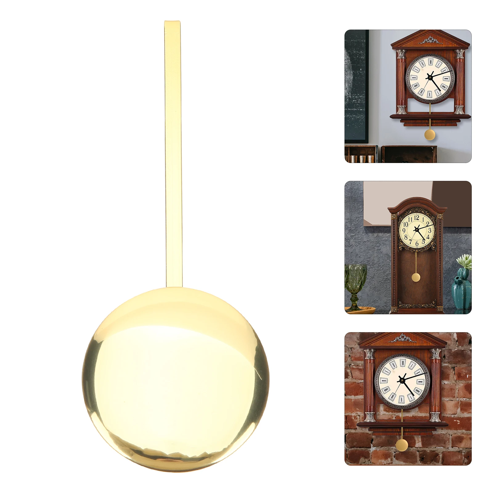 

Replacement Pendulum for Wall Clock Metal DIY Clock Part Exquisite Workmanship Easy to Install and Use Metal Pendulum