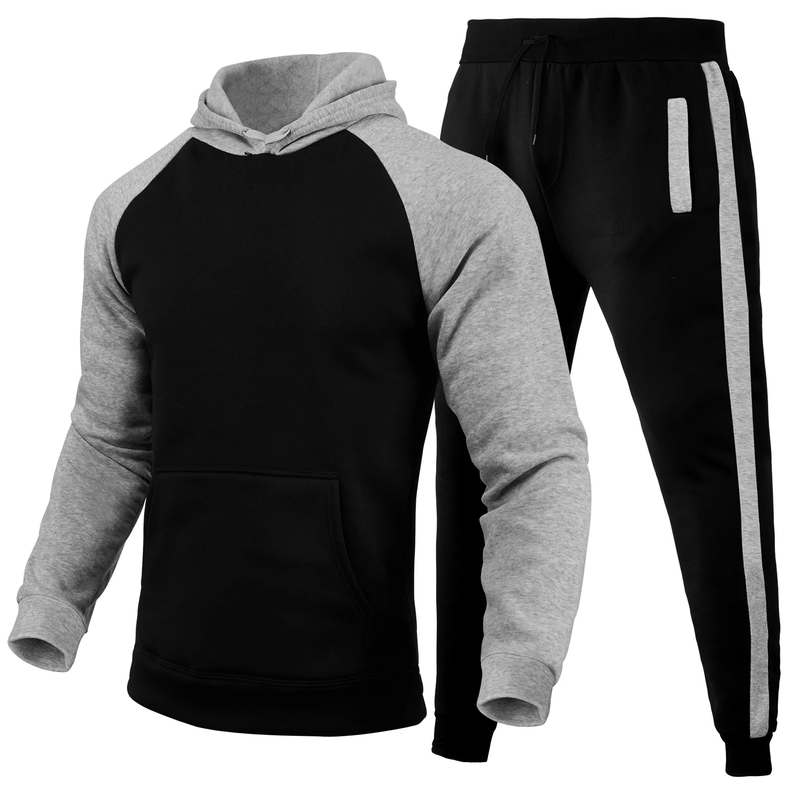

Men's Autumn and Winter Hoodie Set - Hooded Top, Casual Sporty Two-piece Set That Goes Well with Various Styles
