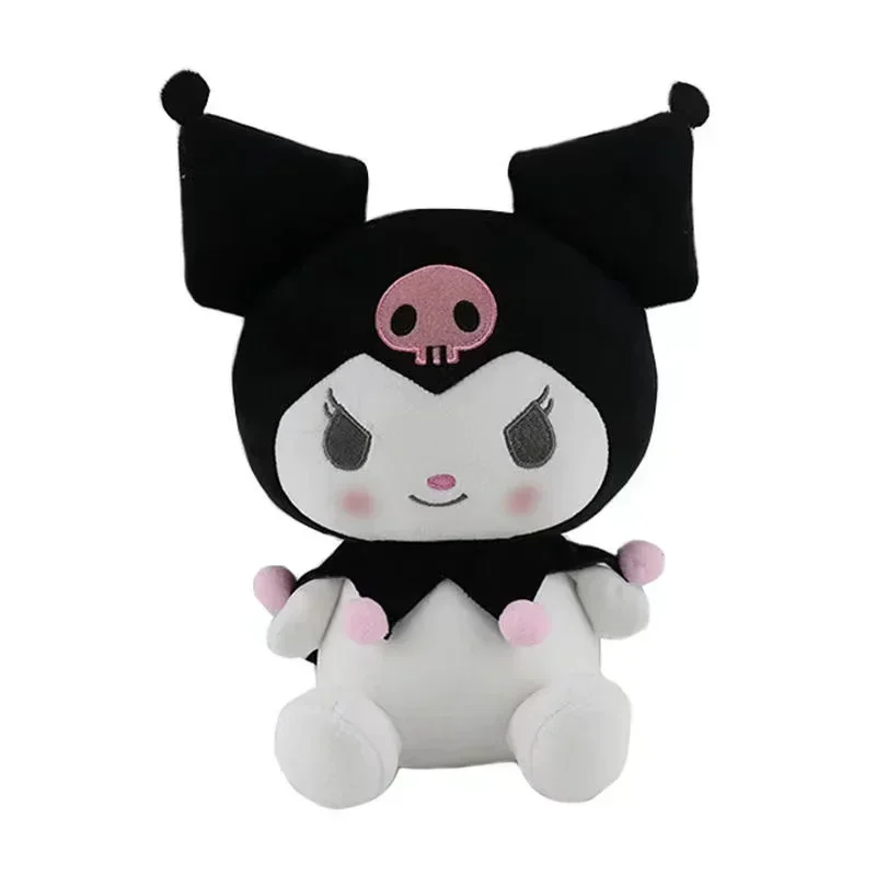 25cm 정품 Aoger Anime Kuromi 봉제 인형 박제 장난감 Kawali 홈 베개 부드러운 인형 인형 생일 키즈 선물