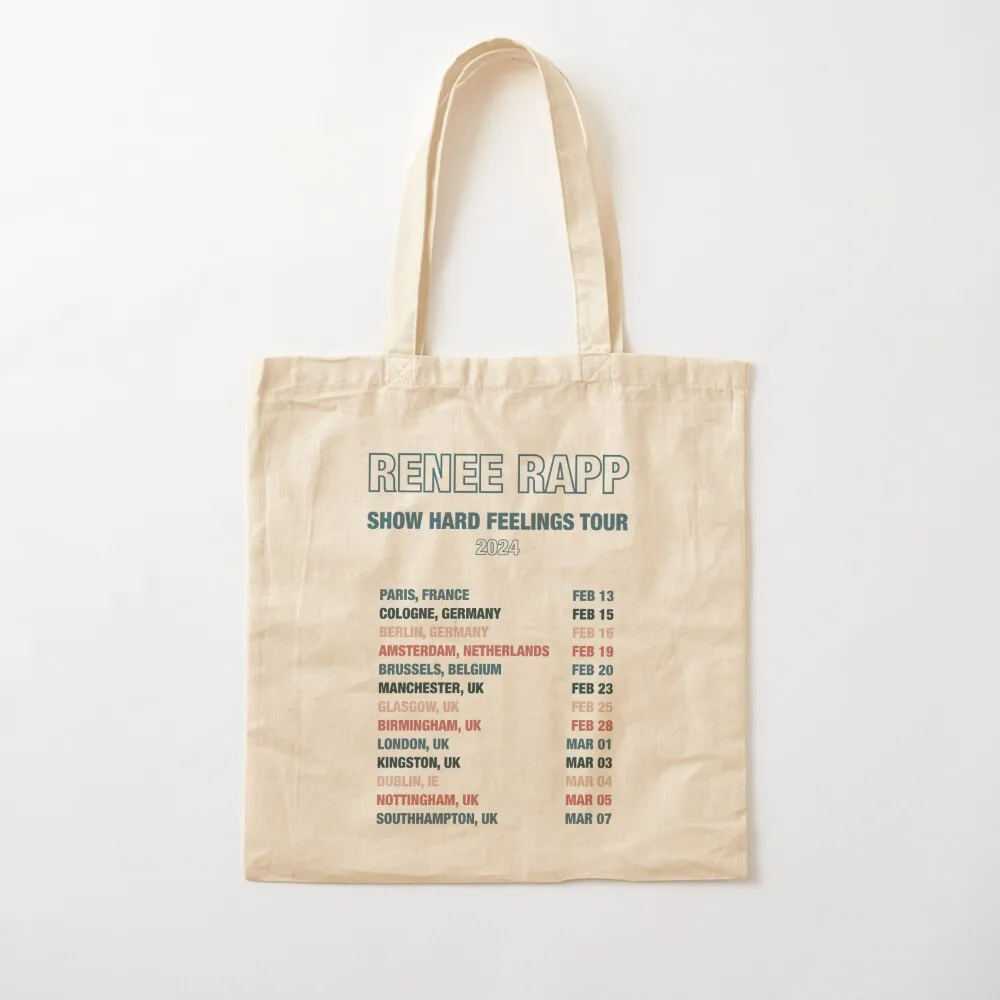 

Renee Rapp tour shirt Tote Bag shopping cart bags large tote Customizable Canvas