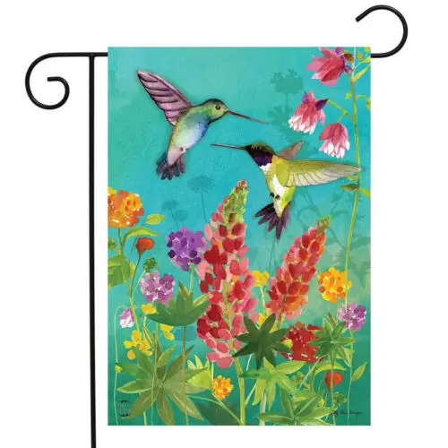 Briarwood Lane Hummingbird Greeting Spring Garden Flag