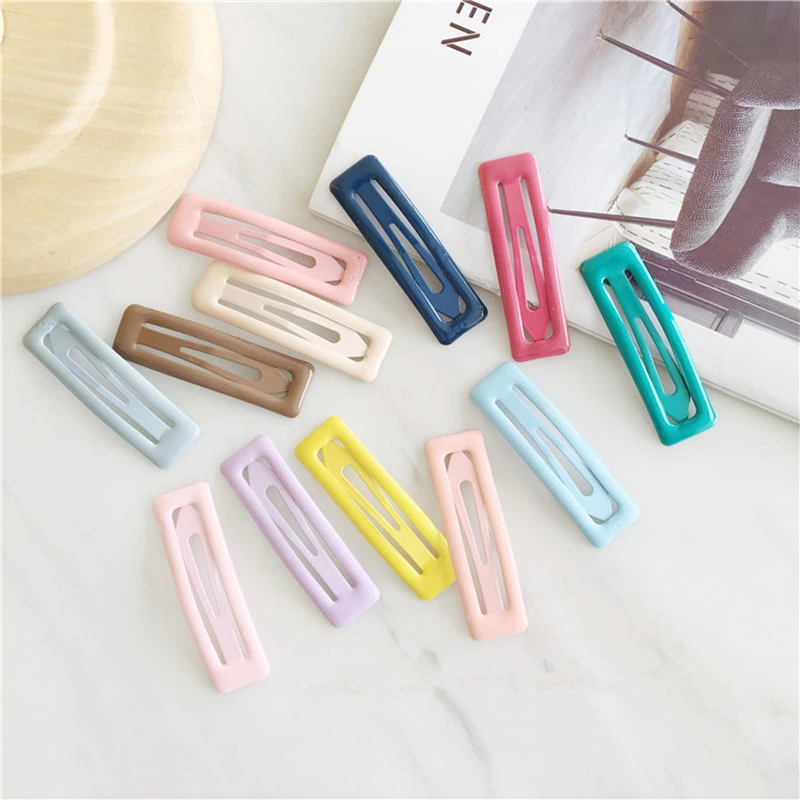 No Bend Seamless Hair Clips Side Bangs Fix Fringe Barrette Makeup Washing Face Accessories Women Girls Styling Hairpins