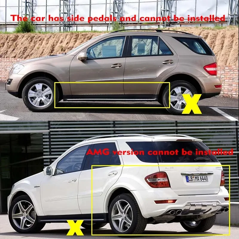 FOR Mercedes Benz ML CLASS W164 ML350 ML400 Mudguard Fender Mud Flaps Guard Splash Mudflaps Car Accessories Front Rear 4pcs