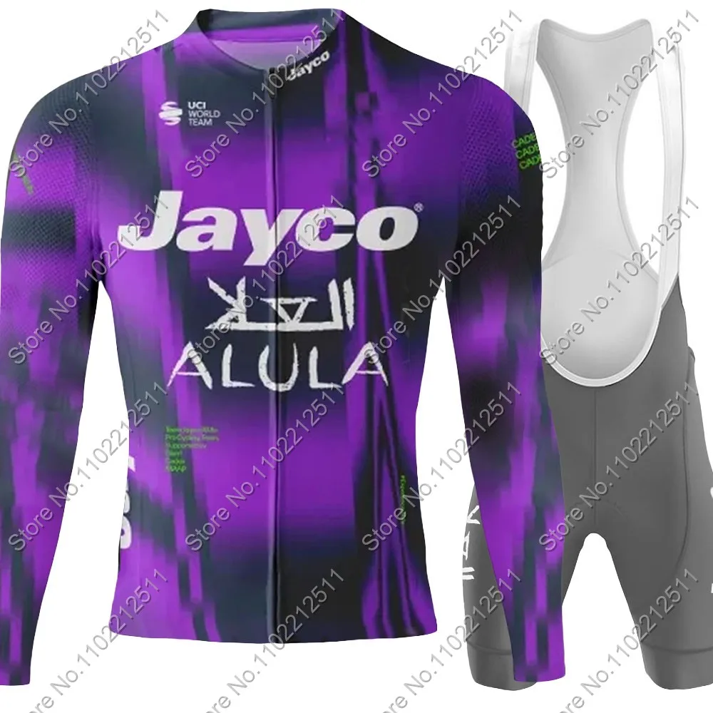 Jayco Alula 2025 チームサイクリングジャージセット男性ショート