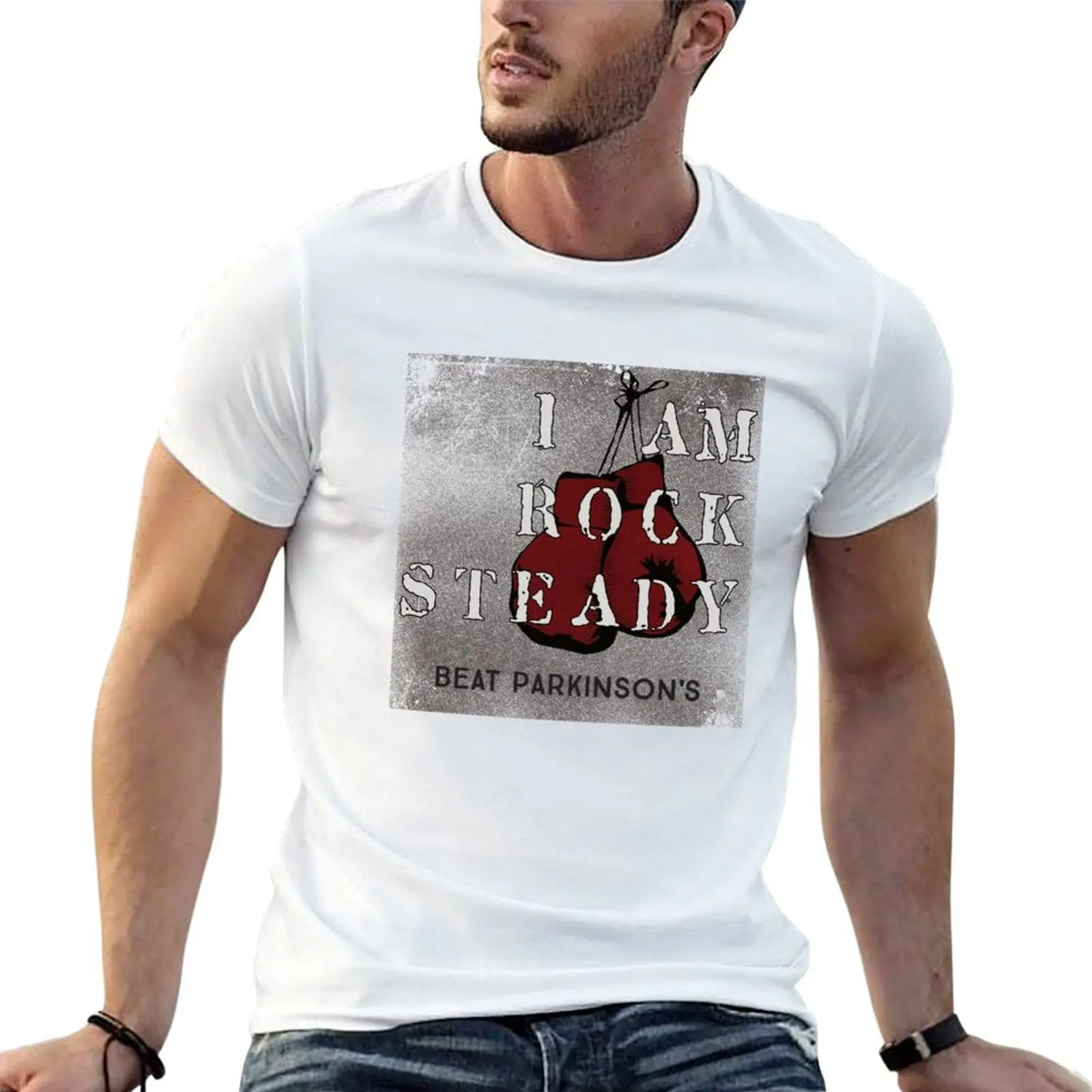 Rock Steady Boxing Parkinson's T-Shirt T-shirt décontracté à manches courtes et coupe ample
