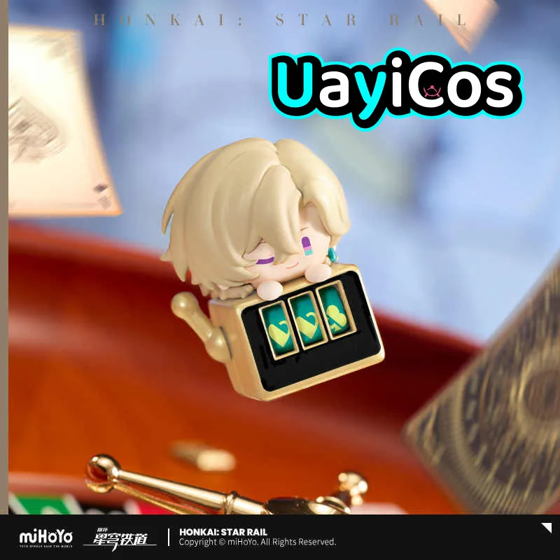 

Official Honkai: Star Rail Fingertip Keycaps Aventurine Firefly Mechanical Keyboard Keycaps Anime Game Accessories Toy Kids Gif