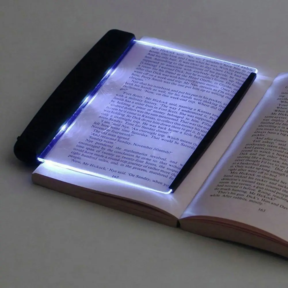 Luz de lectura Led ajustable para libros, iluminación de página completa duradera, portátil, Ideal para el hogar, la escuela, la hora de dormir