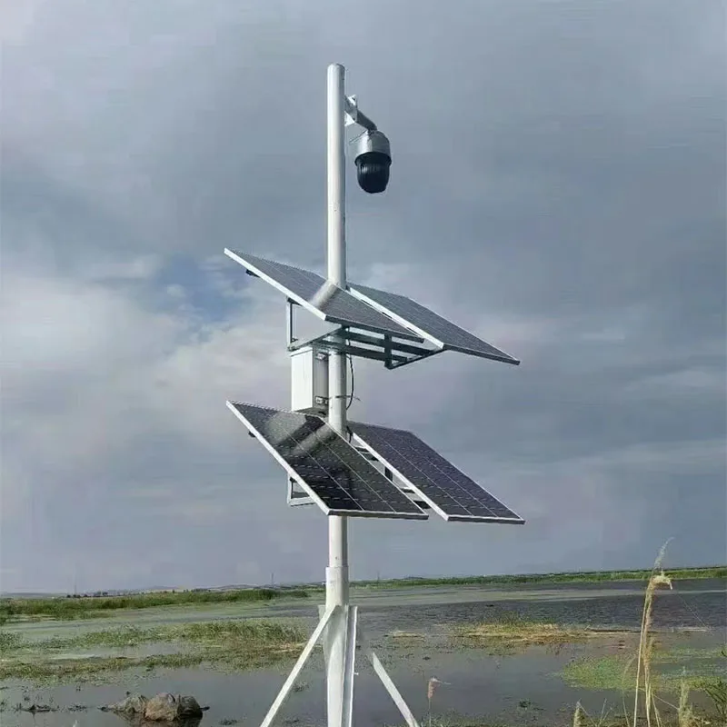 

For Surveillance in Parks/Roads Europe/US Compliant 360° Rotation & Night Vision Solar Monitoring Pole with