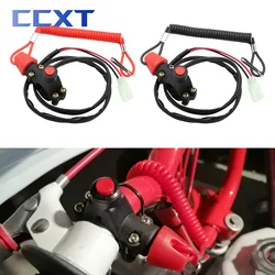 Motorcycle ATV Engine Kill Stop Switch Boat Outboard Engine Motor Kill Stop Switch Safety Lanyard For KTM Honda Yamaha Kawasaki