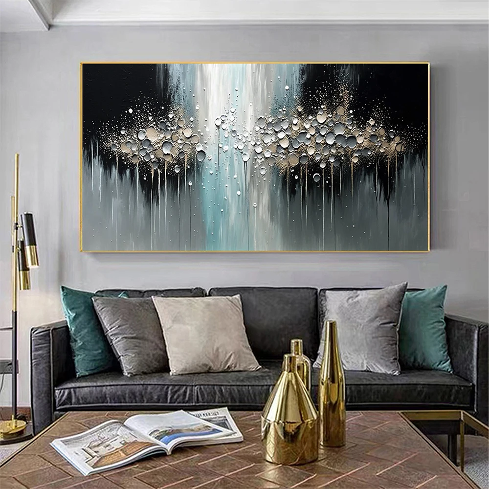 

Handmade Oil Painting Abstract Texture Oil Painting On Canvas Large Wall Art Original White Painting Modern Living Room Decor