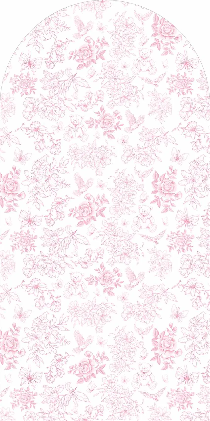 Mehofond Custom Baby in Bloom Bogen Hintergrund Abdeckung Schleifen Blumen Mädchen Geburtstag Chiara Hintergrund Baby Shower Party 2-seitiges Dekor