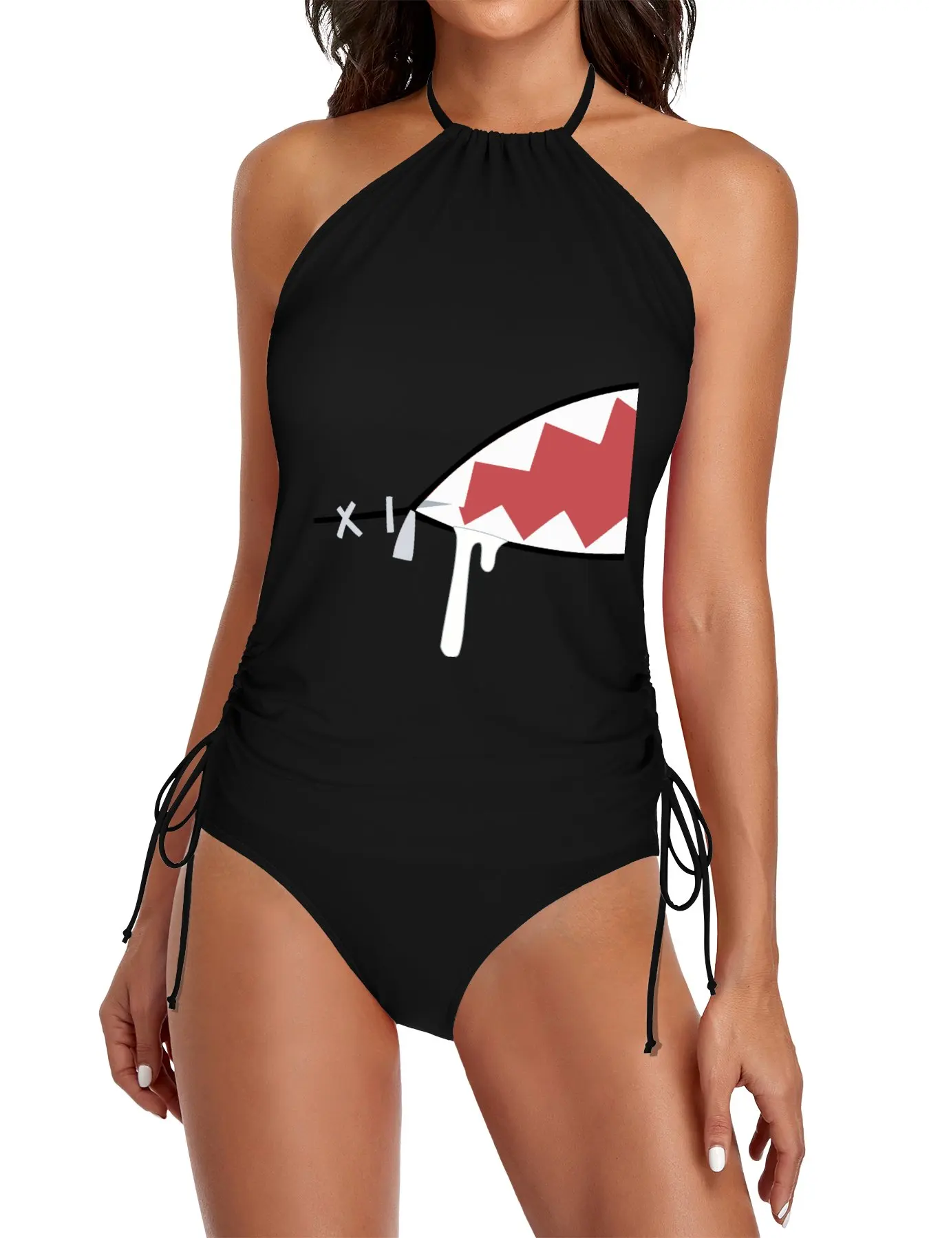 

Gawr Gura Shark Mouth Split Swimsuit Set beach clothes for women Beach shirt swimsuits for women bathing suit woman