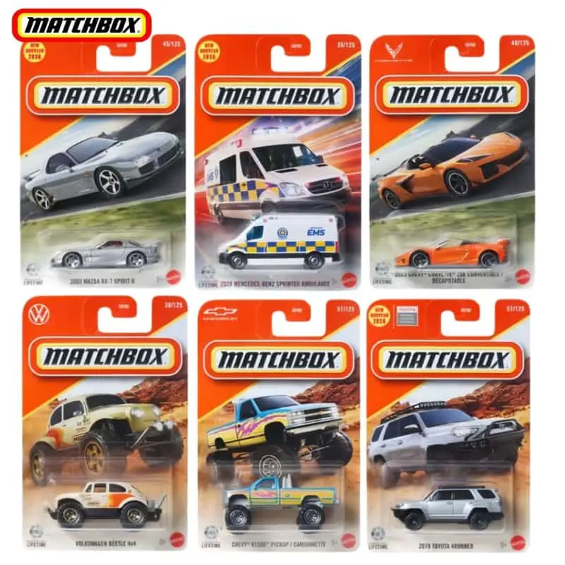 

2026F Original Matchbox 30782 Car 1/64 Diecast 1997 Mclaren F1 Gt Mazda Rx-7 Spirit R Model Vehicle Cars Toys Boys Collect Gifts