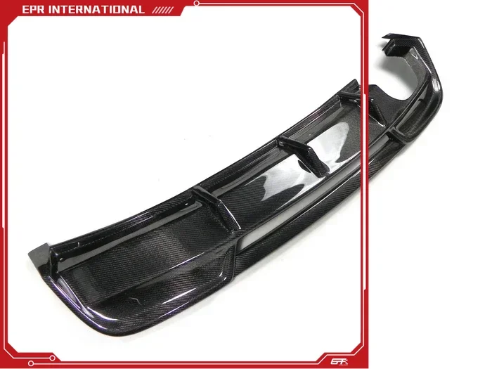 

Riege Style Carbon Fiber Rear Diffuser Glossy Finish Bumper Splitter Kit For BMW E82 Coupe E88 2 Door Convertible-Sports Model