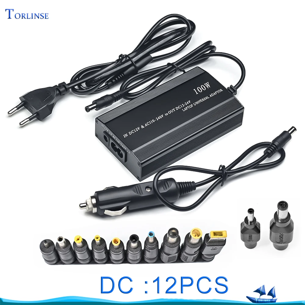 100W vehicle AC Laptop Power Adapter 12V 15V 16V 18V 19V 4.5A 20V 24V Charger Portable For Asus Acer Sony Lenovo  Dell  Hp MSI