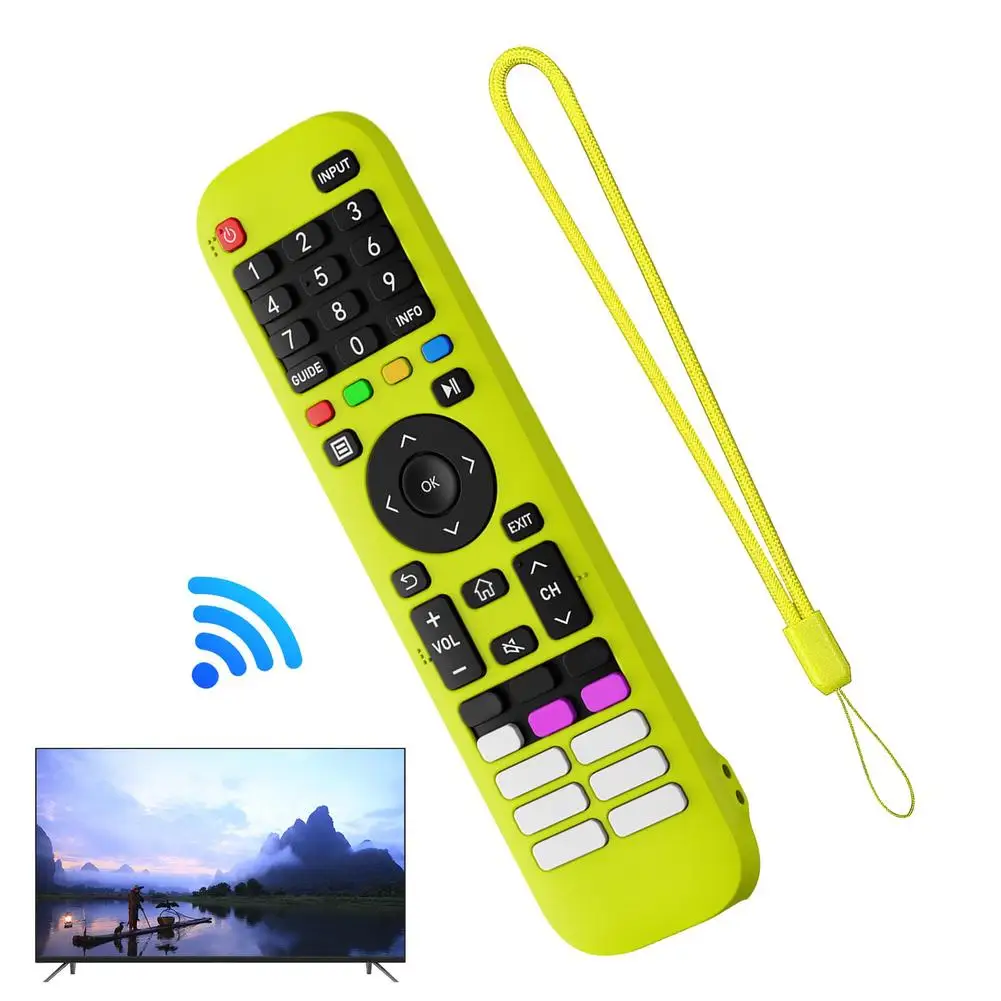 TV Remote Control Case Skin-Friendly Shockproof Protective Covers Compatible For Hisense EN2A30 EN2P30H EN2J30H