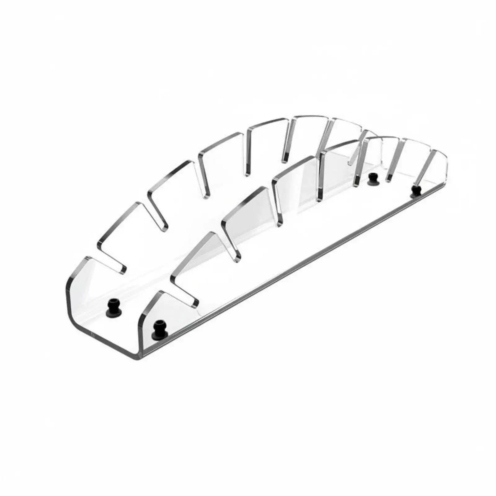 Sturdy Acrylic Cap Display Stand for 7 Hats Visor Organizer Shelf Desk Accessory Rack