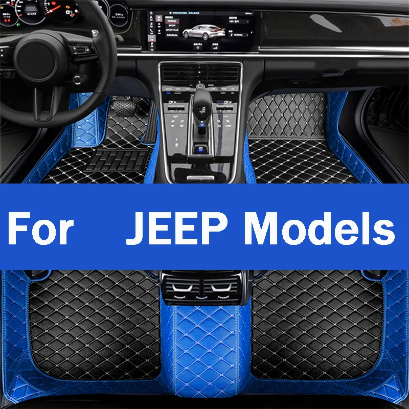 Car FloorMat For JEEP Compass Renegade Liberty wangler TJ Gladiator CarAccessories