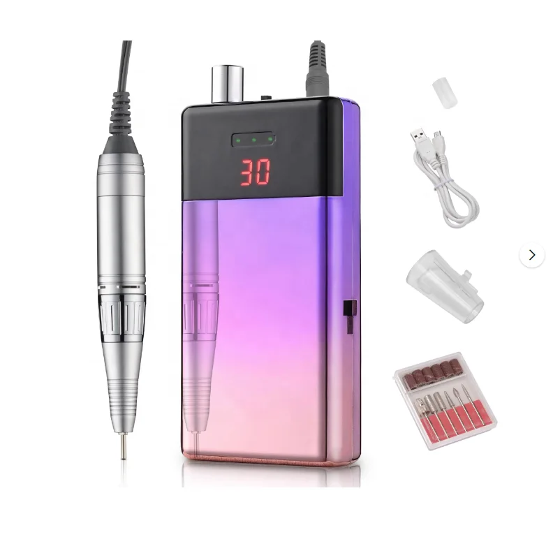

New Design Portable Rechargeable Electric Nail Drill Machine Kit for Acrylic Nai Manicure
