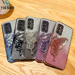 3D Buttery Glitter Phone Case for Samsung Galaxy A73 A53 A33 5G A23 A13 A32 A72 A52 A52S A71 A51 A31 A21S A11 A12 A22 4G Cover