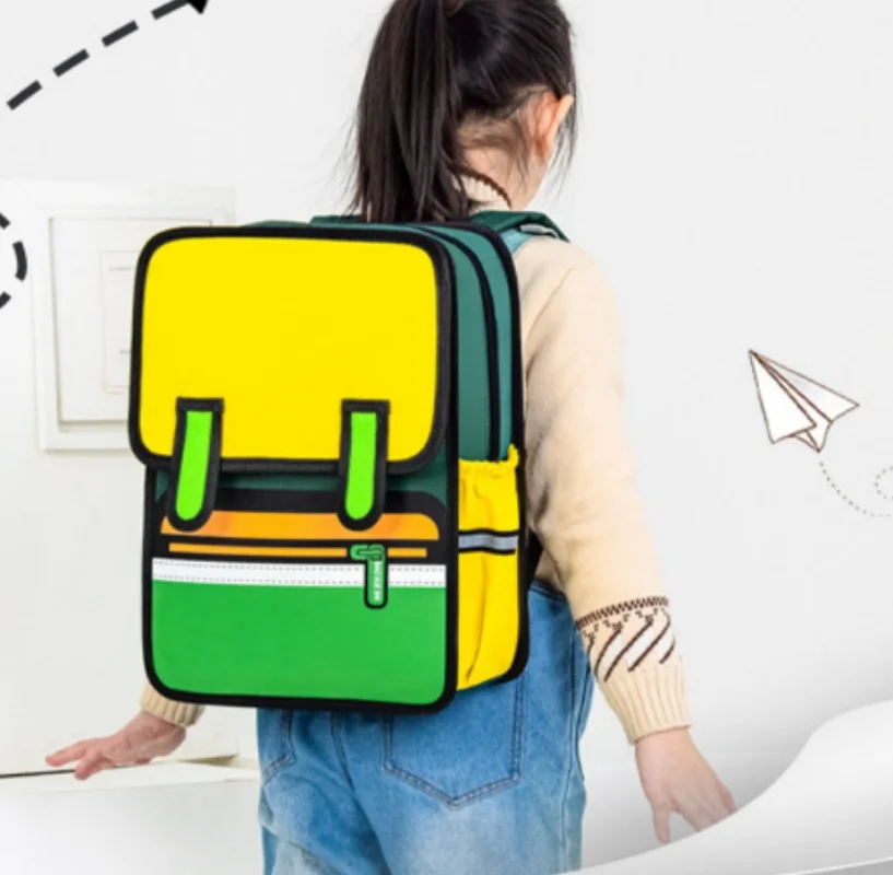 Studenten rucksack, Rucksack, 2d Cartoon, personal isierte Stickerei, männlicher Schul beginn, weiblicher wasserdichter Rucksack, Geburtstags geschenk