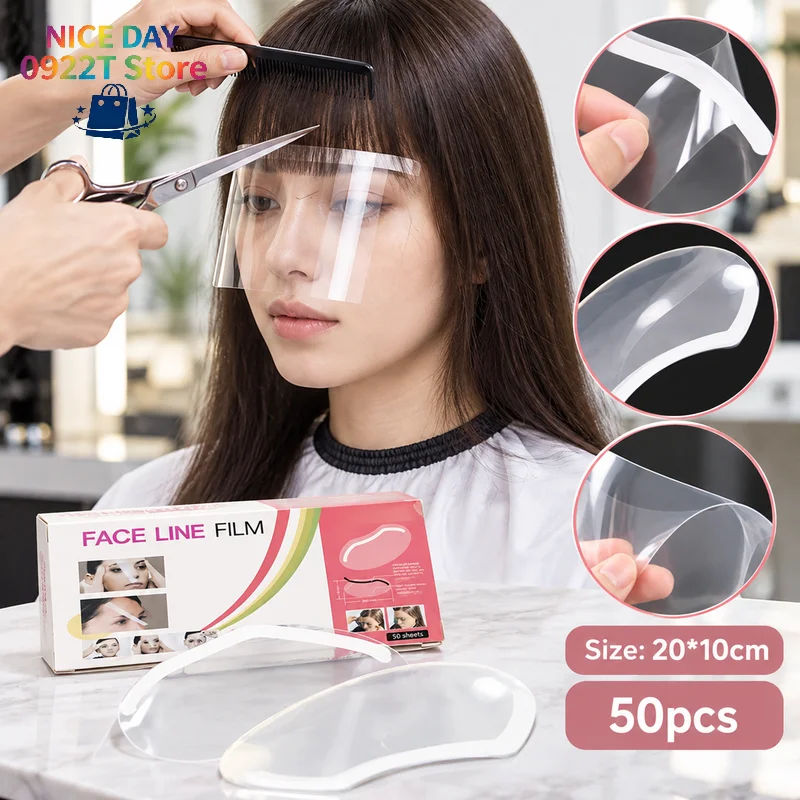 50Pcs Hairdressing Eye Mask, Transparent Eye Shield Kit, Dye Perm Face Cover For Hair Salon@#X