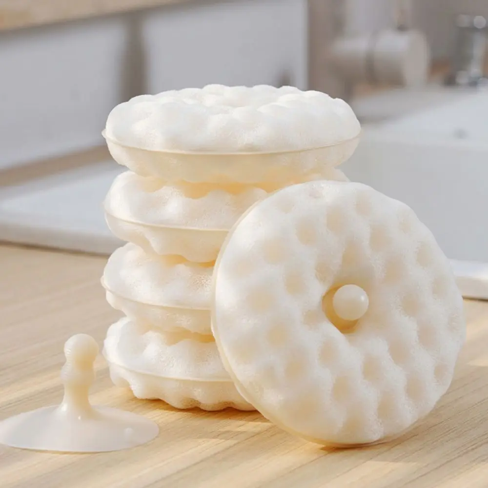 Double-sided Suction Cup Sponge Wipe Soft Detachable Kitchen Cleaning Brush Household Dishwashing Sponge for Cleaning