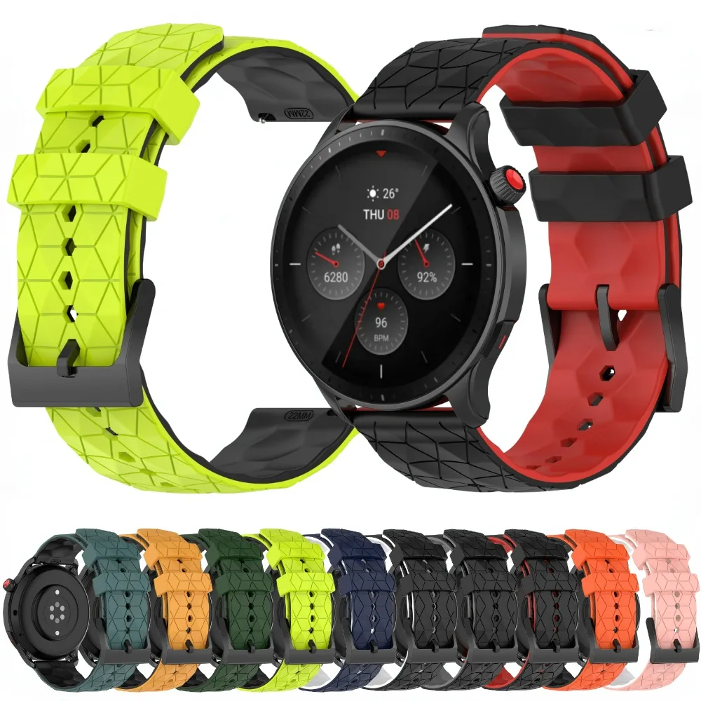 

22mm 20mm Silicone Band for Amazfit GTR 47mm /GTR4 3/GTS 3 2 Mini/Amazfit Stratos 2 Bracelet for Huawei Watch 4 Pro/GT4 3 2 46mm