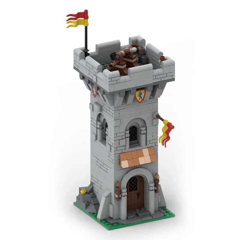 Moc Building Blocks Castle Model Knight Castle Outpost Technical Bricks DIY Assembly Construction Toys For Childr Holiday Gifts