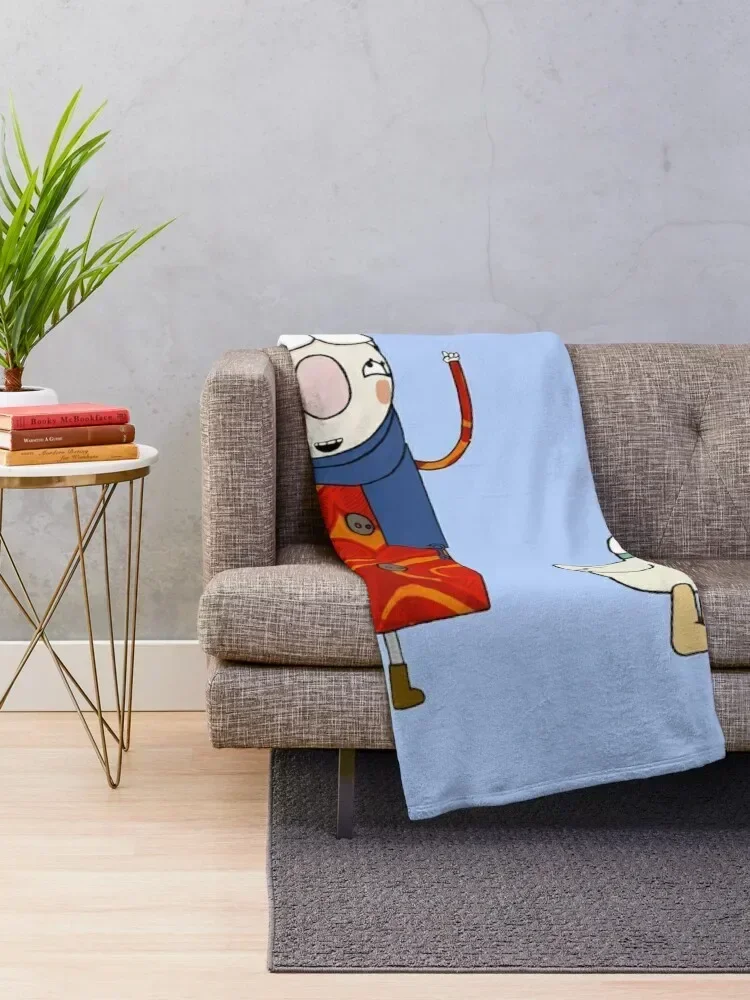 Scarf lady Sarah and duck Throw Blanket Lightweight Cozy Blanket for Bed Sofa