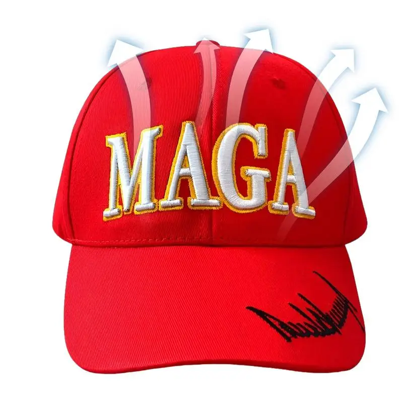 2024 Hat Donald MAGAs Embroidered Adjustable Baseball Caps Adjustable Sports Caps Dad Hats Unisex-Adult